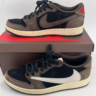 Travis Scott × Nike Air Jordan 1 Low OG SP-T "Black/Dark Mocha"
