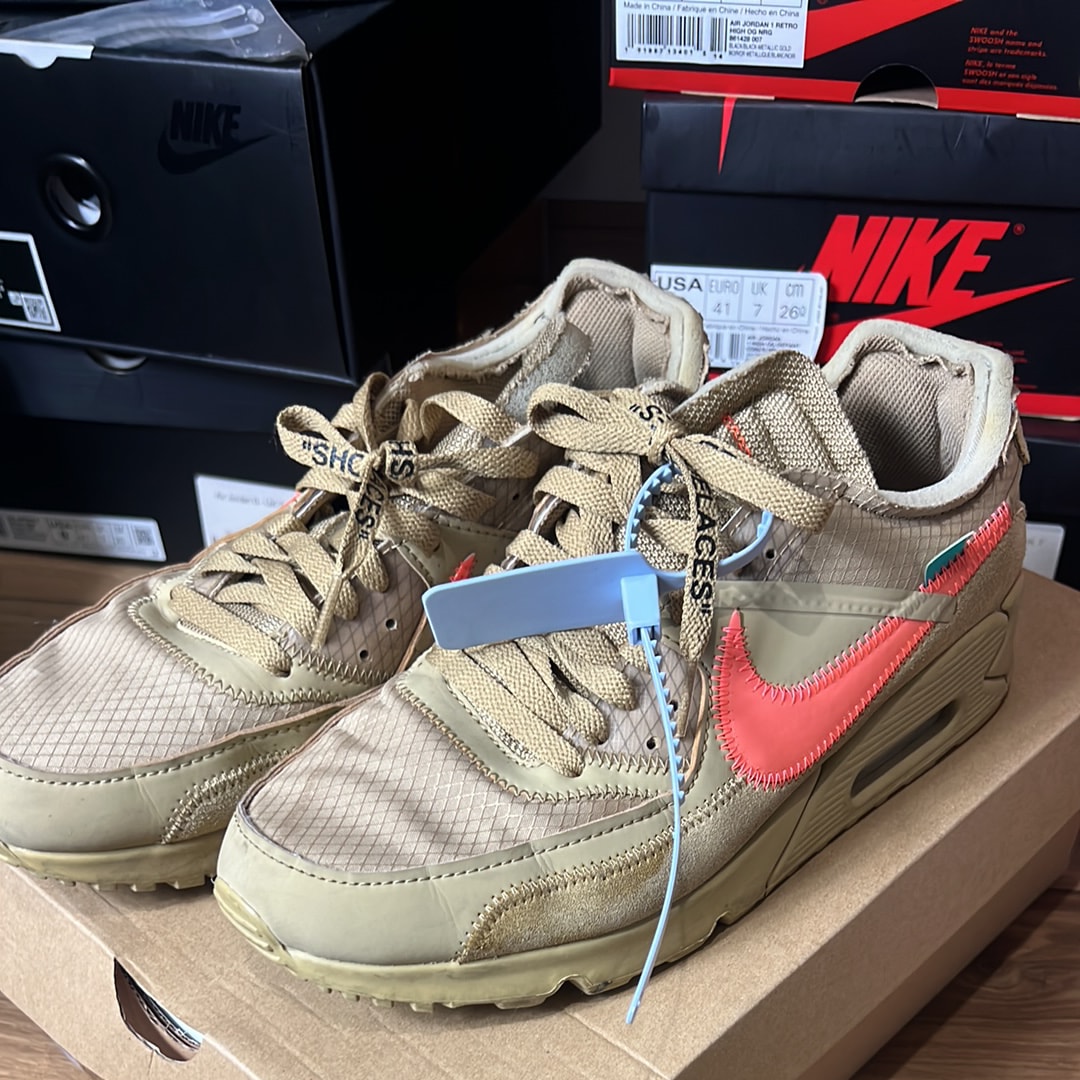 Off-White × Nike Air Max 90 "Desert Ore"