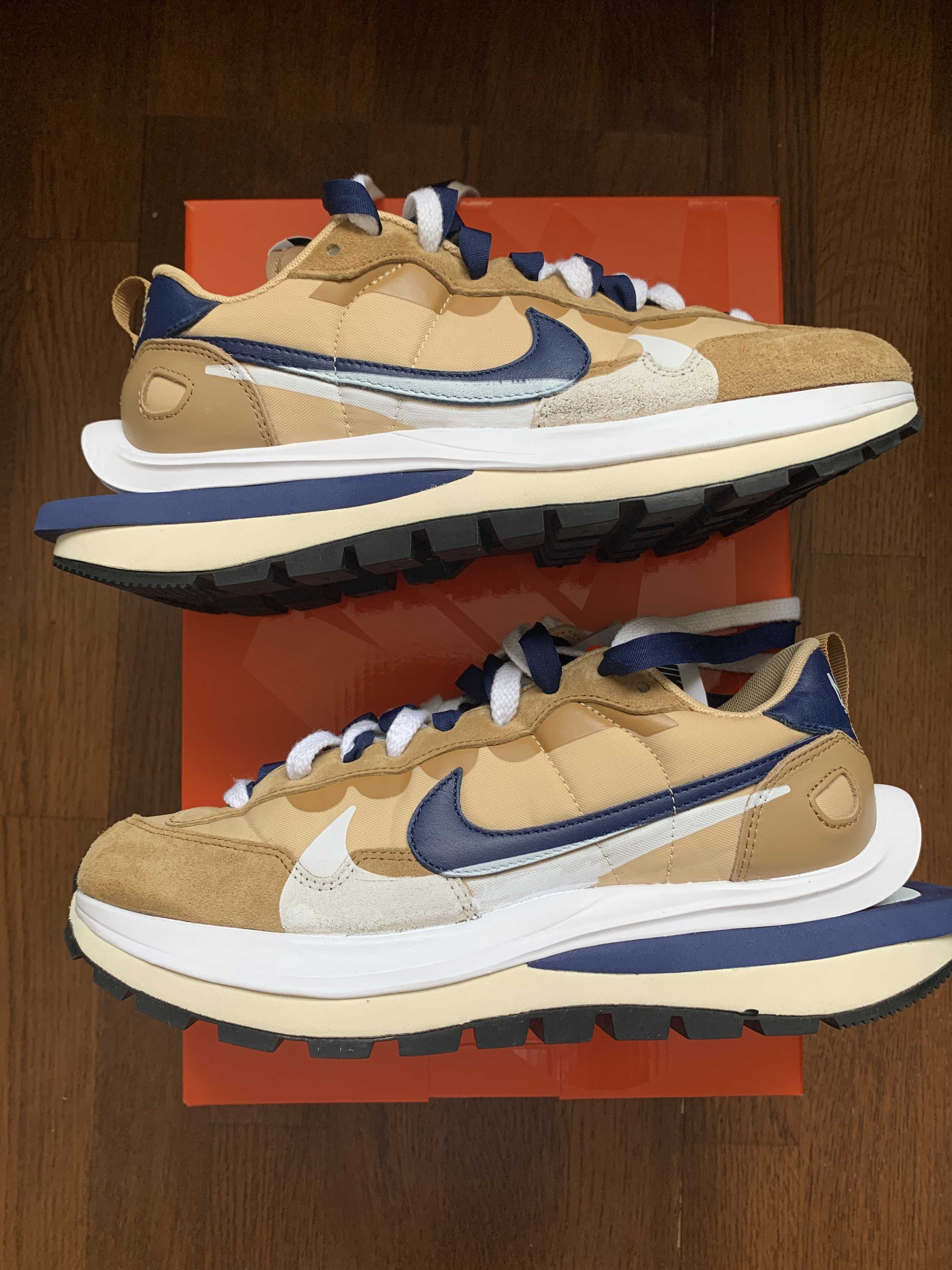 Sacai × Nike Vapor Waffle "Sesame And Blue Void"
