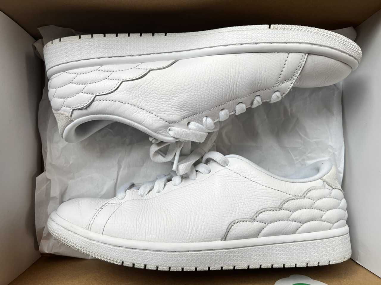 Nike Air Jordan 1 Low Centre Court "White On White"