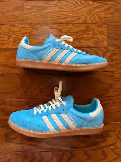 Sporty & Rich × adidas Samba OG "Blue Rush"
