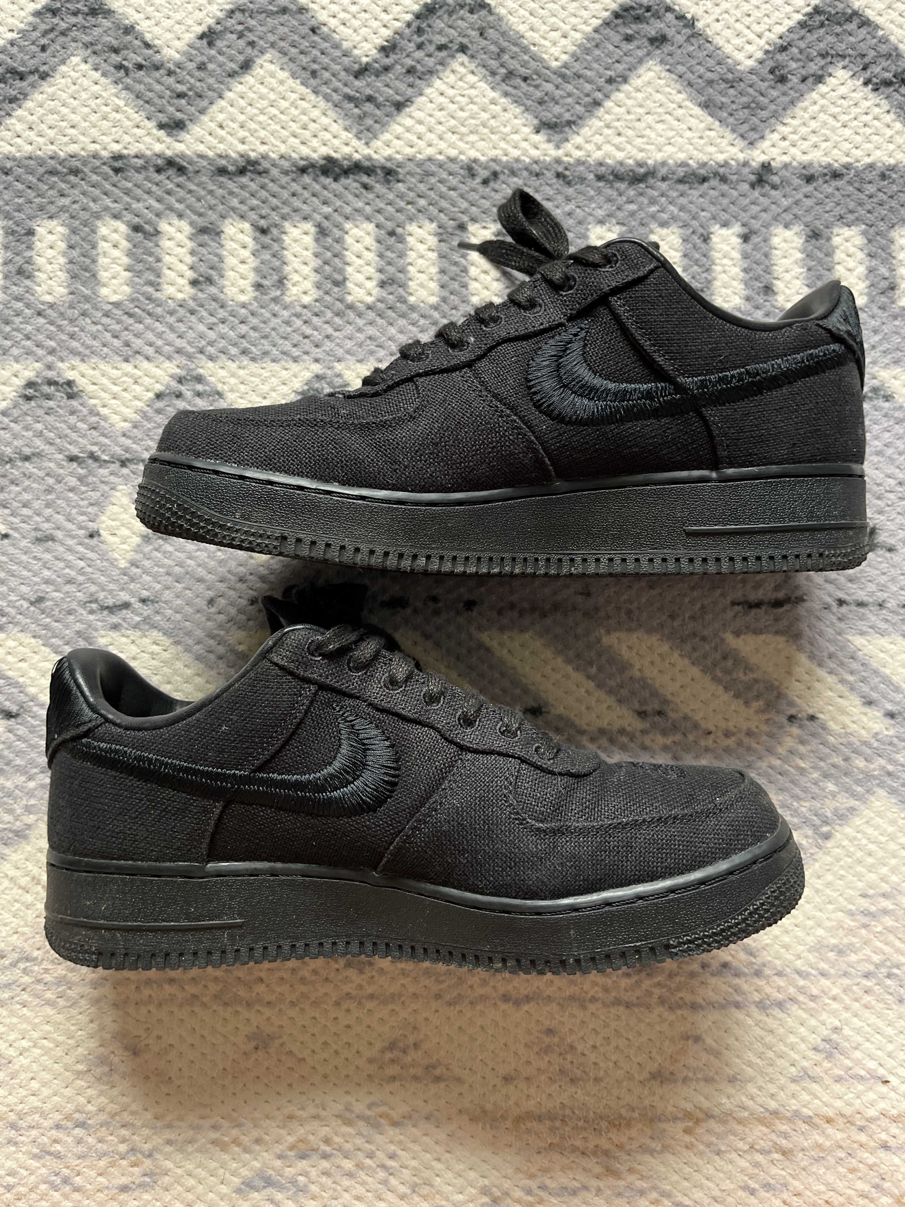 Stussy × Nike Air Force 1 Low "Triple Black"