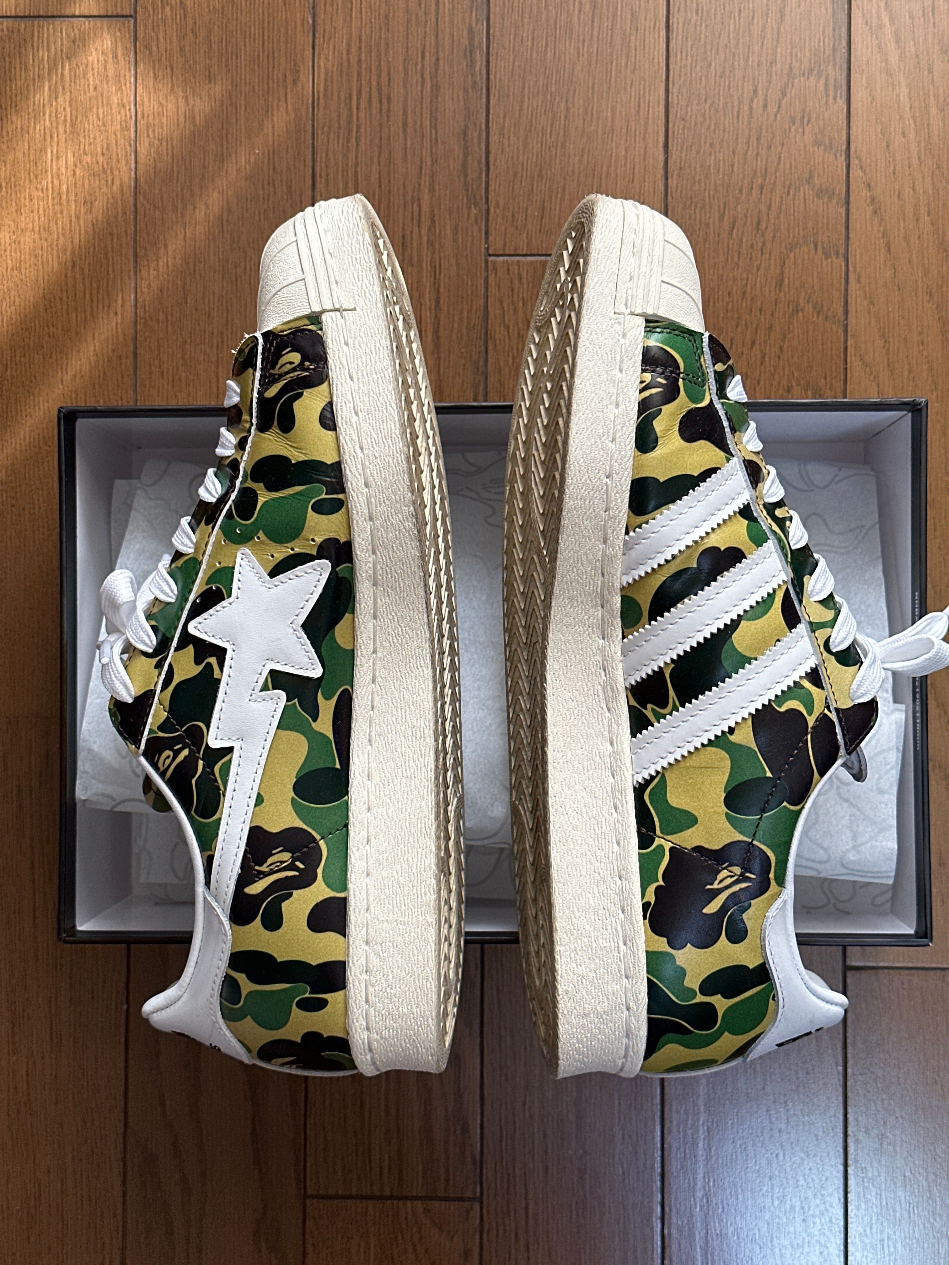 A BATHING APE®︎ × adidas Superstar 80's "Green Camo"
