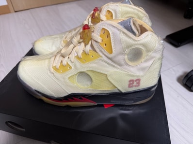 Off-White × Nike Air Jordan 5 "Sail"