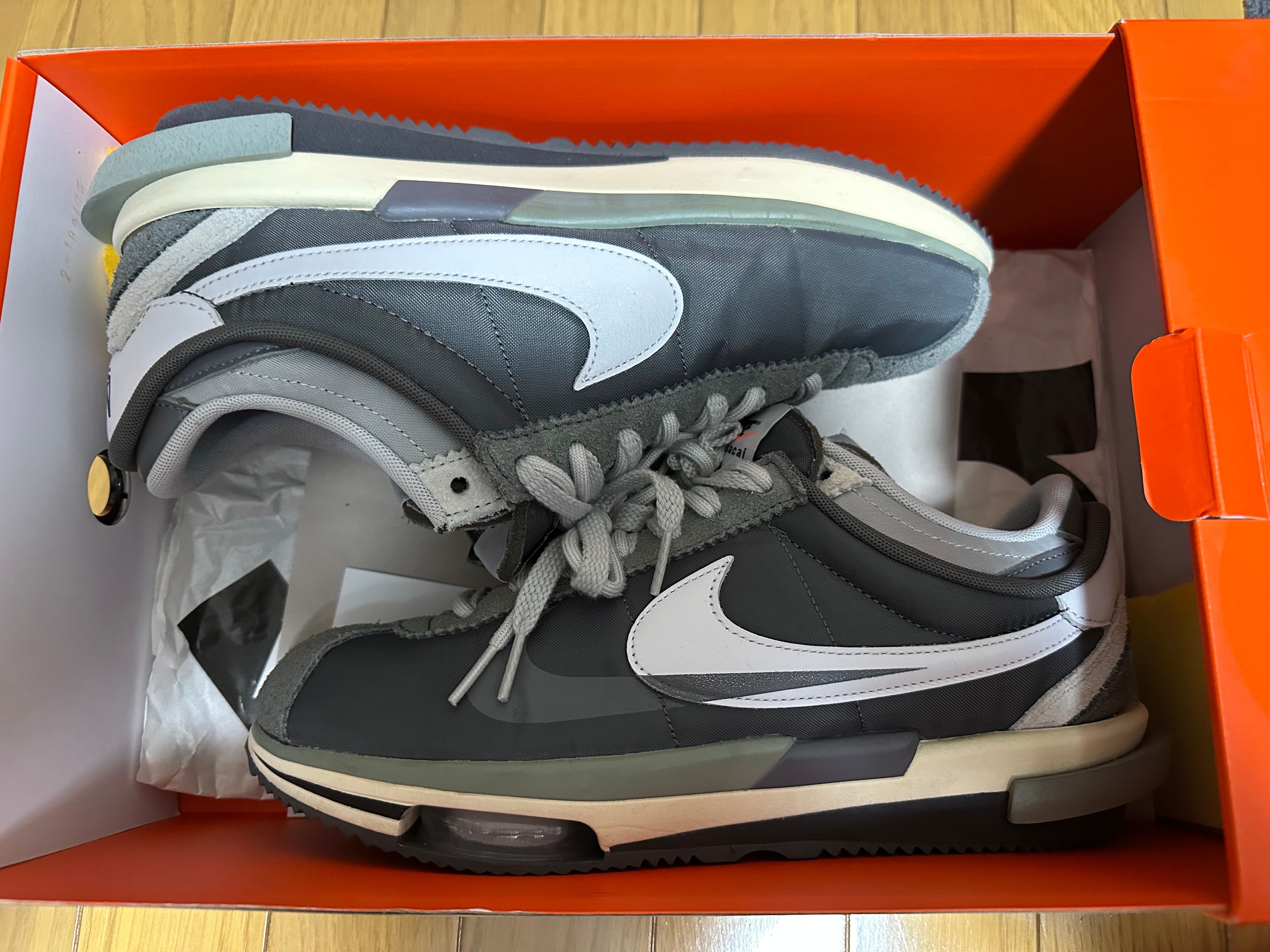 sacai × Nike Zoom Cortez "Iron Grey"