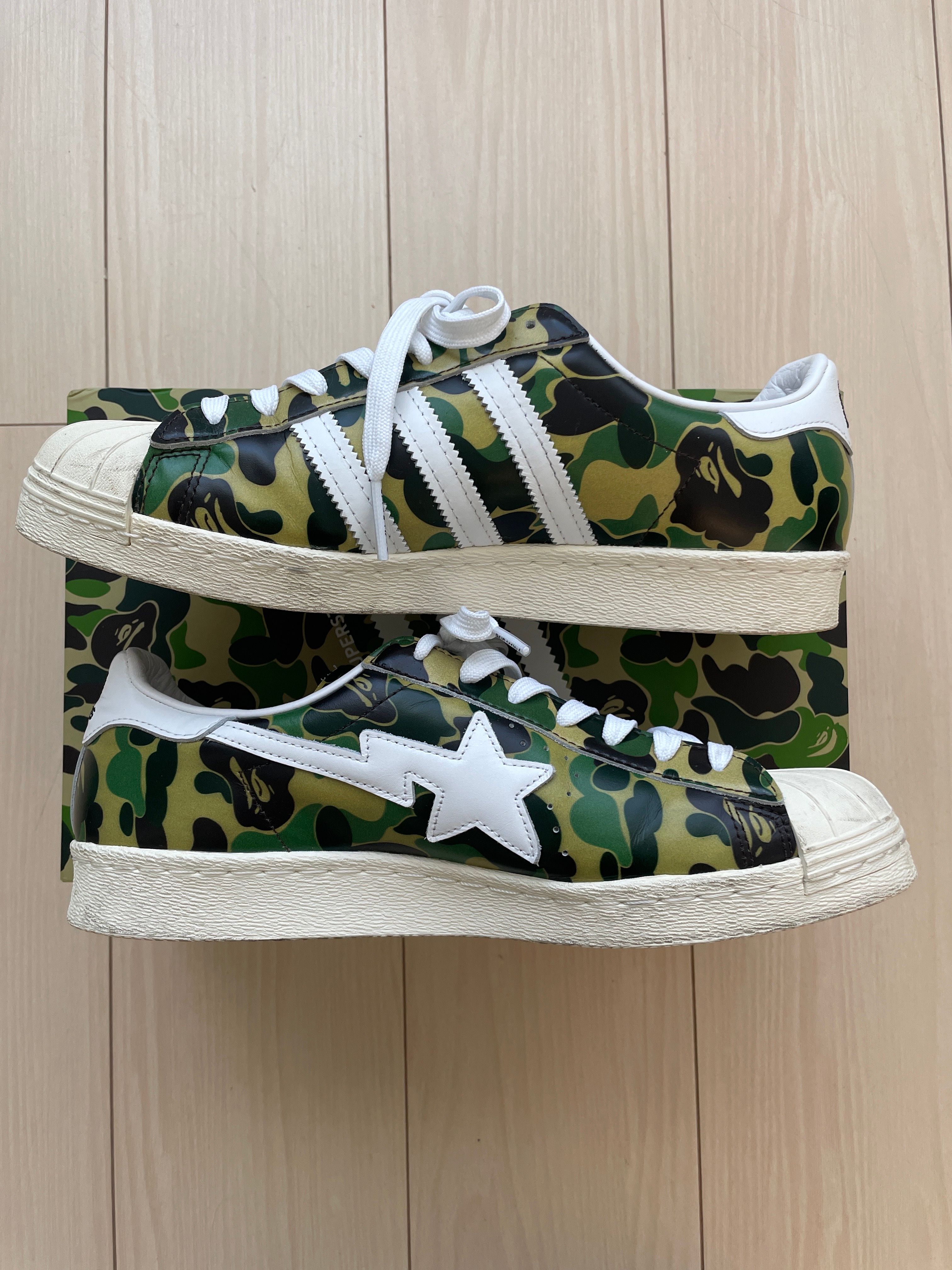 A BATHING APE®︎ × adidas Superstar 80's "Green Camo"
