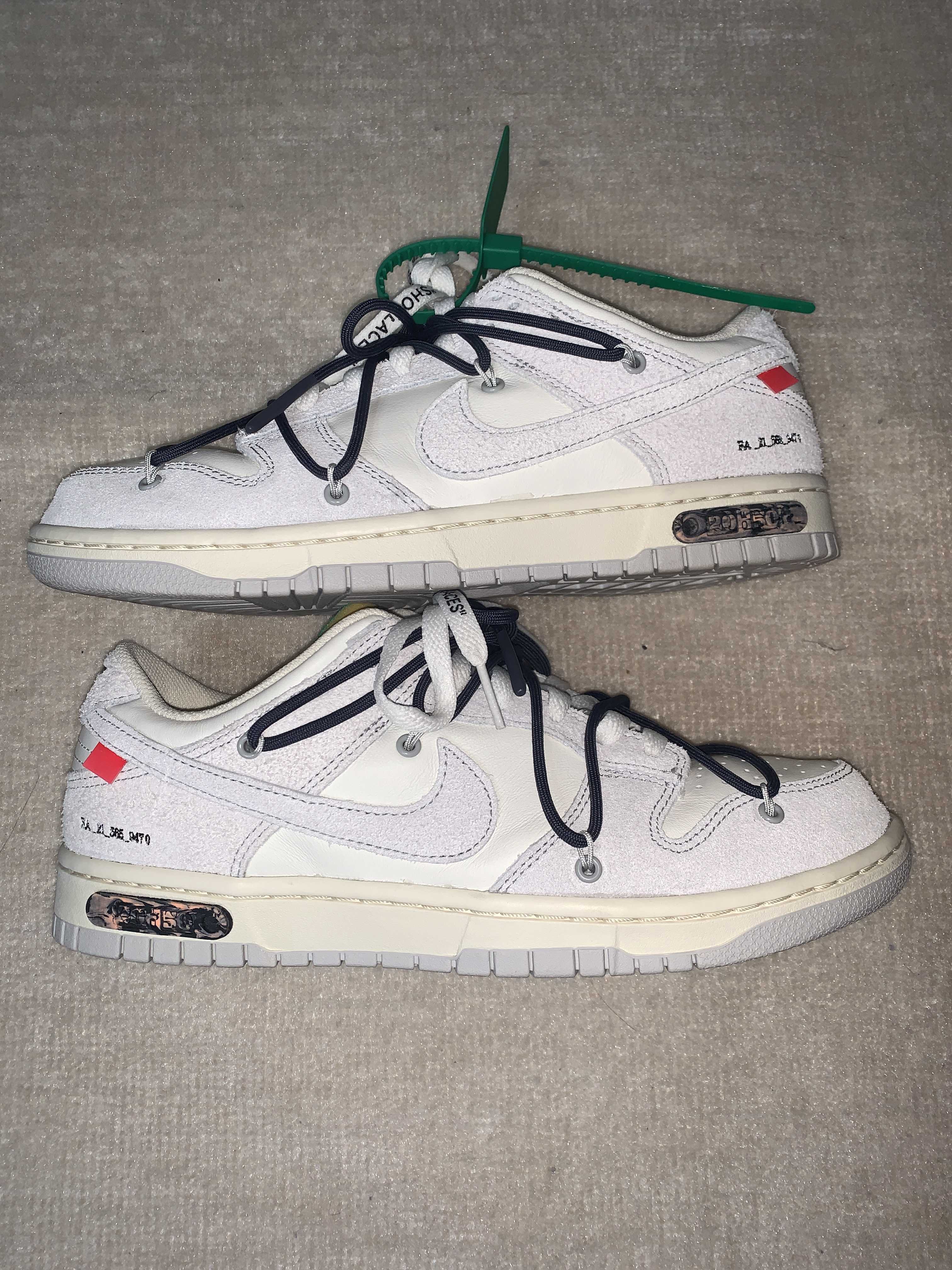 Off-White × Nike Dunk Low "Sail/Neutral Grey/Gridiron"