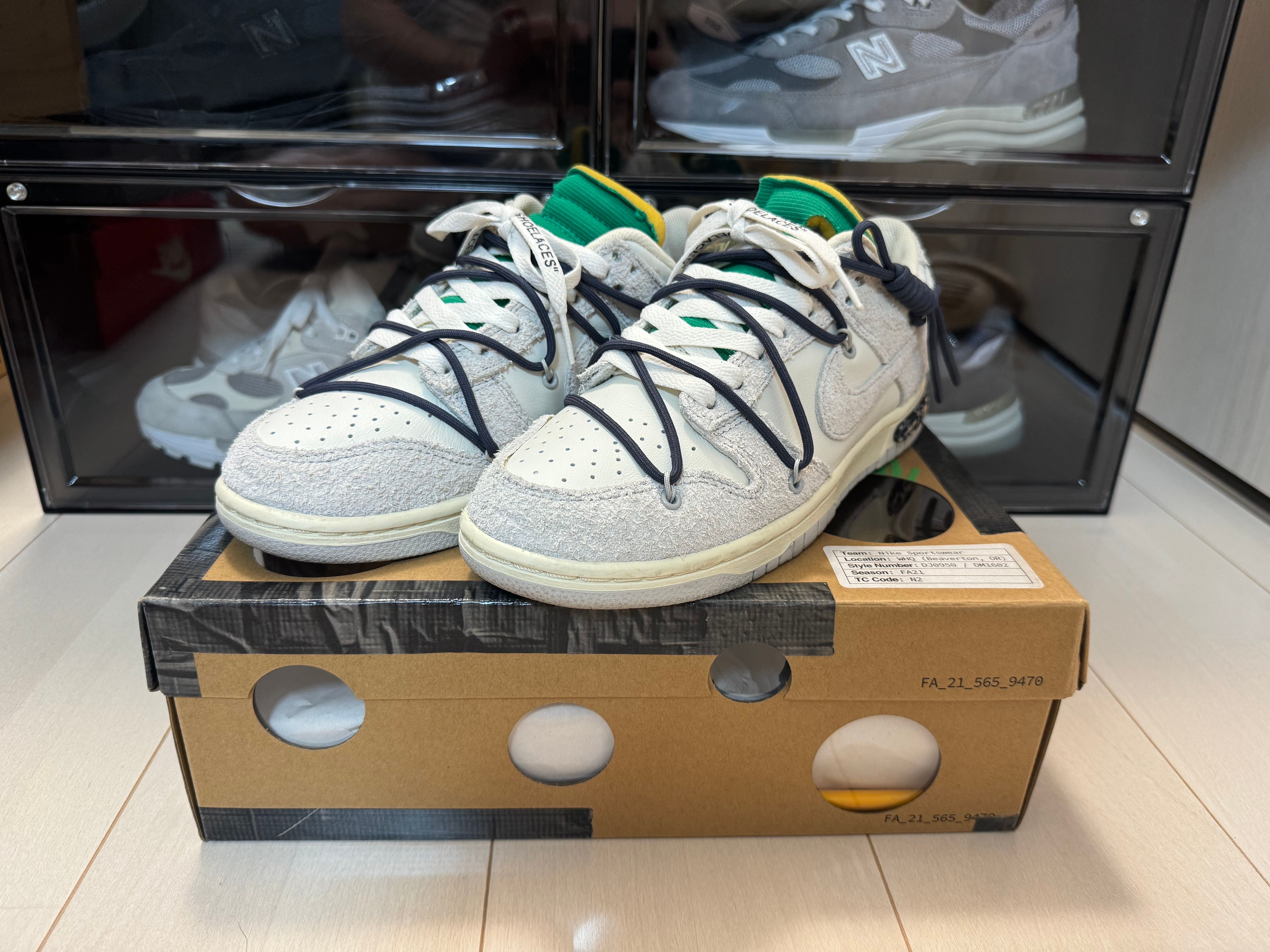 Off-White × Nike Dunk Low "Sail/Neutral Grey/Gridiron"