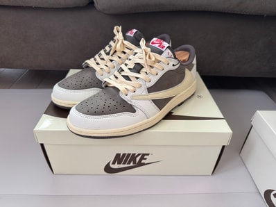 Travis Scott × Nike Air Jordan 1 Low OG SP "Reverse Mocha/Sail and Ridgerock"