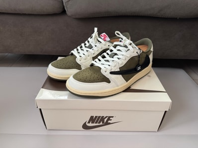 Travis Scott × Nike Air Jordan 1 Low OG SP "Reverse Olive"