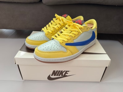 Travis Scott × Nike Women's Air Jordan 1 Retro Low OG "Canary"