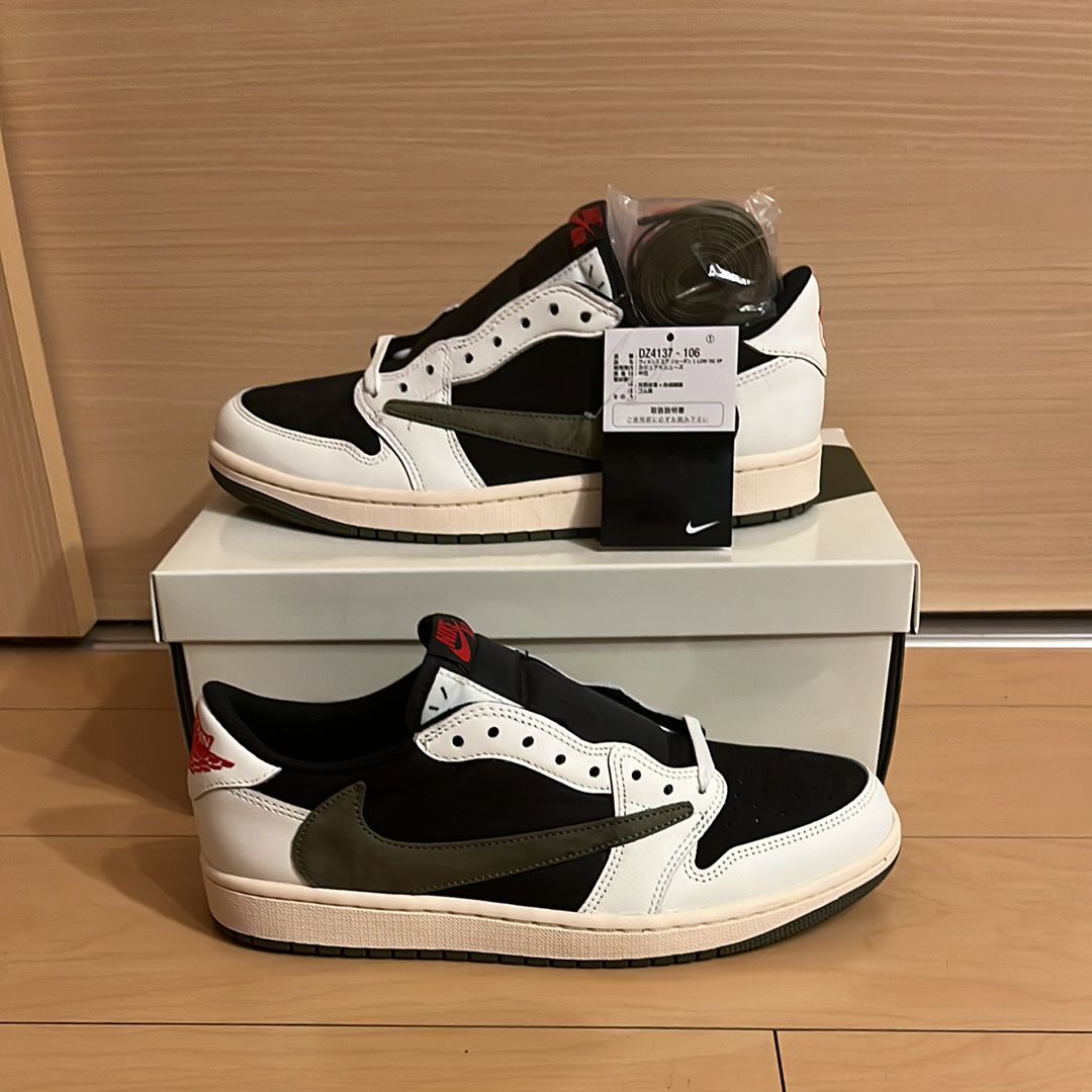 Travis Scott × Nike Women's Air Jordan 1 Low OG "Medium Olive"