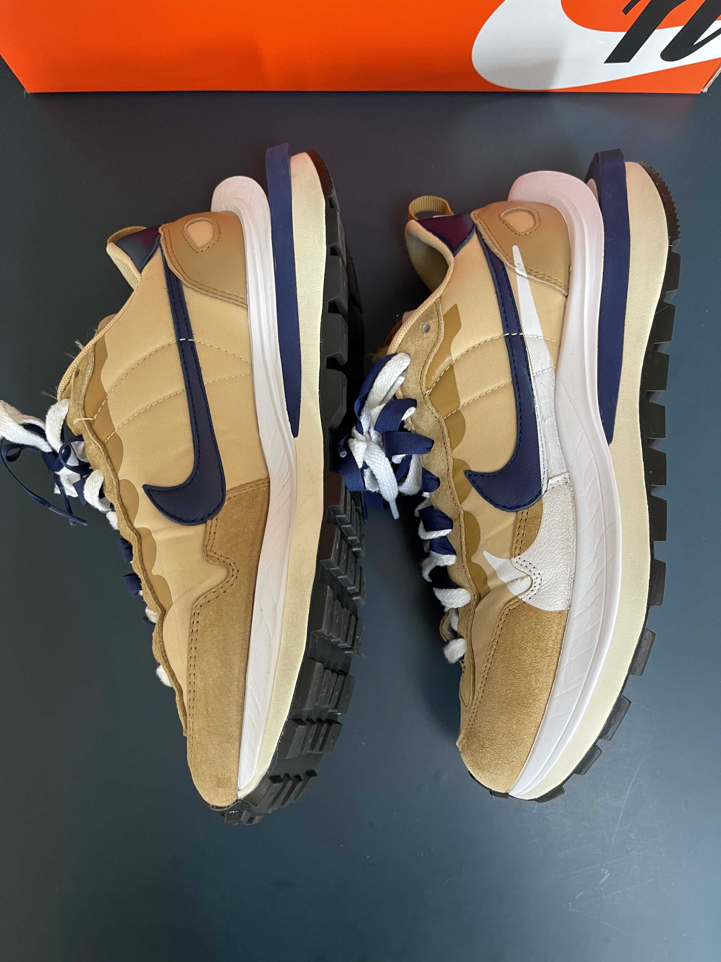 Sacai × Nike Vapor Waffle "Sesame And Blue Void"