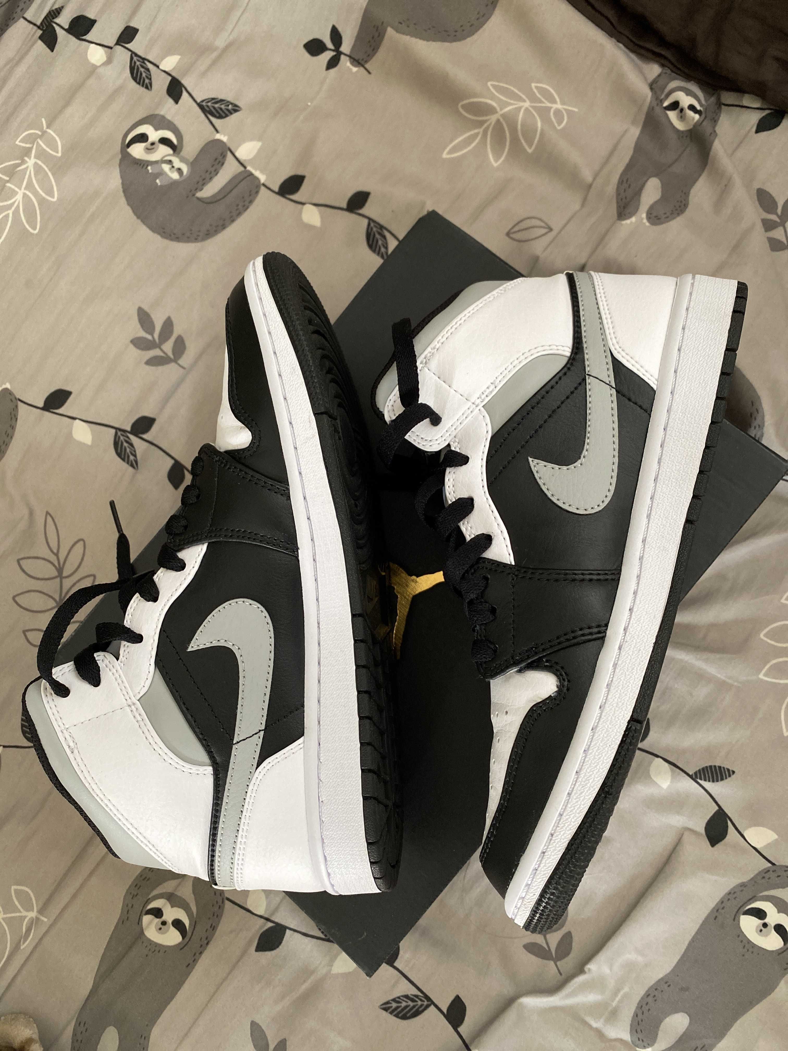 NIKE AIR JORDAN 1 MID "WHITE SHADOW"