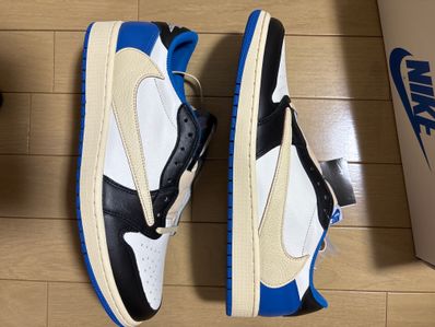 Travis Scott × fragment design × Nike Air Jordan 1 Low OG SP "Military Blue"