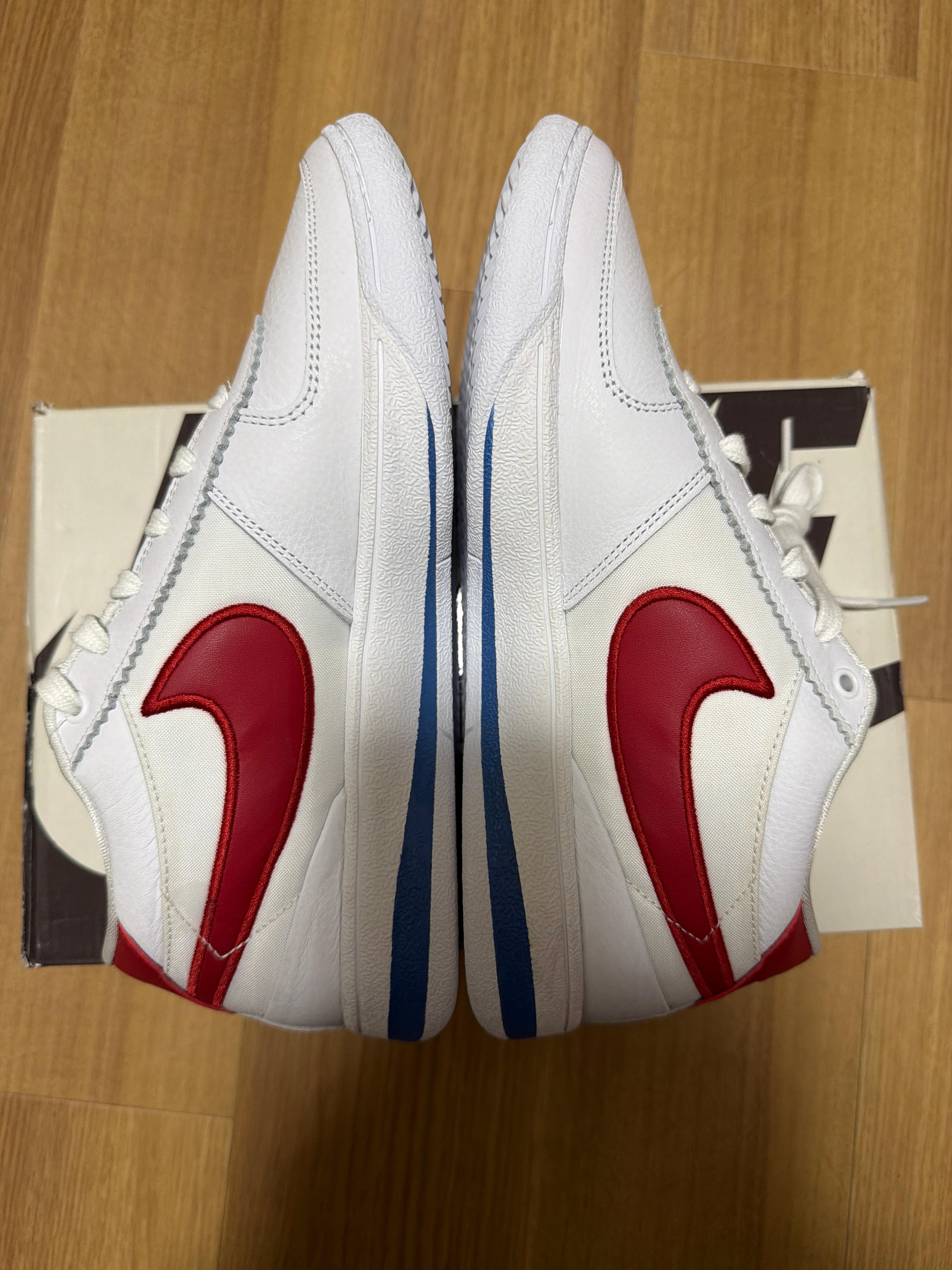 Nike Book 1 Cortez "Forrest Gump/White and Varsity Red" (FJ4250-105/FJ4249-105)