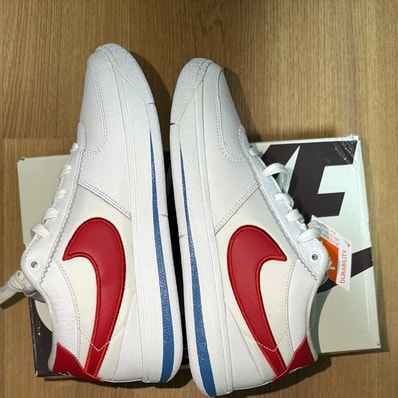 Nike Book 1 Cortez "Forrest Gump/White and Varsity Red" (FJ4250-105/FJ4249-105)