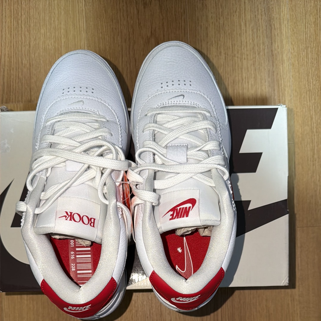 Nike Book 1 Cortez "Forrest Gump/White and Varsity Red" (FJ4250-105/FJ4249-105)