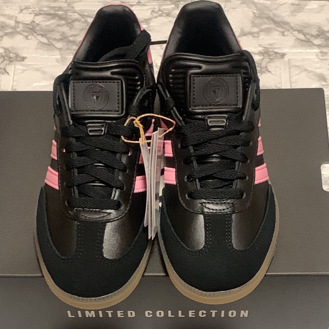 Inter Miami CF × adidas Samba "Core Black/Light Pink/Gum"