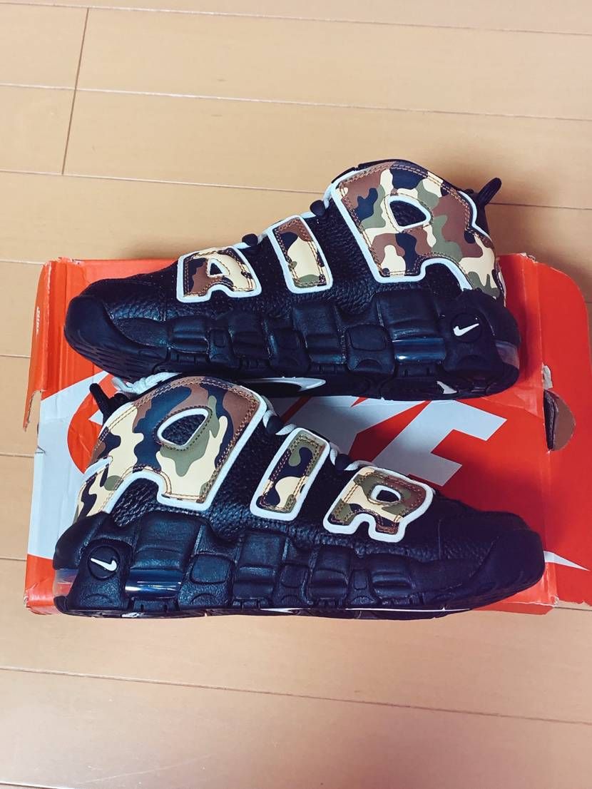 NIKE AIR MORE UPTEMPO GS "BLACK CAMO"
