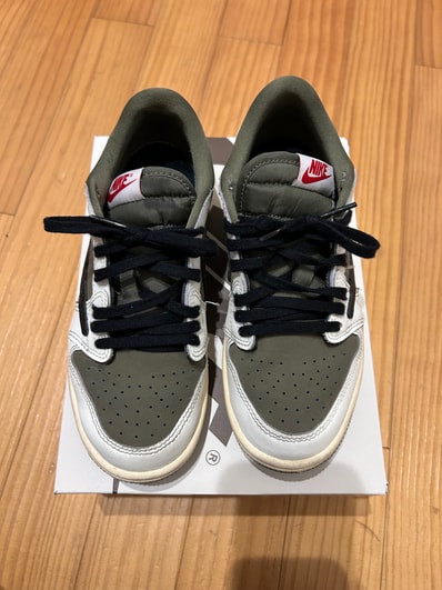 Travis Scott × Nike PS Jordan 1 Low OG SP "Reverse Olive"
