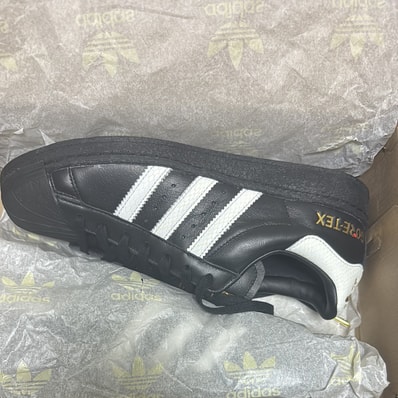 atmos Exclusive adidas Superstar 82 GORE-TEX "Core Black/Footwear White/Gold Metallic"