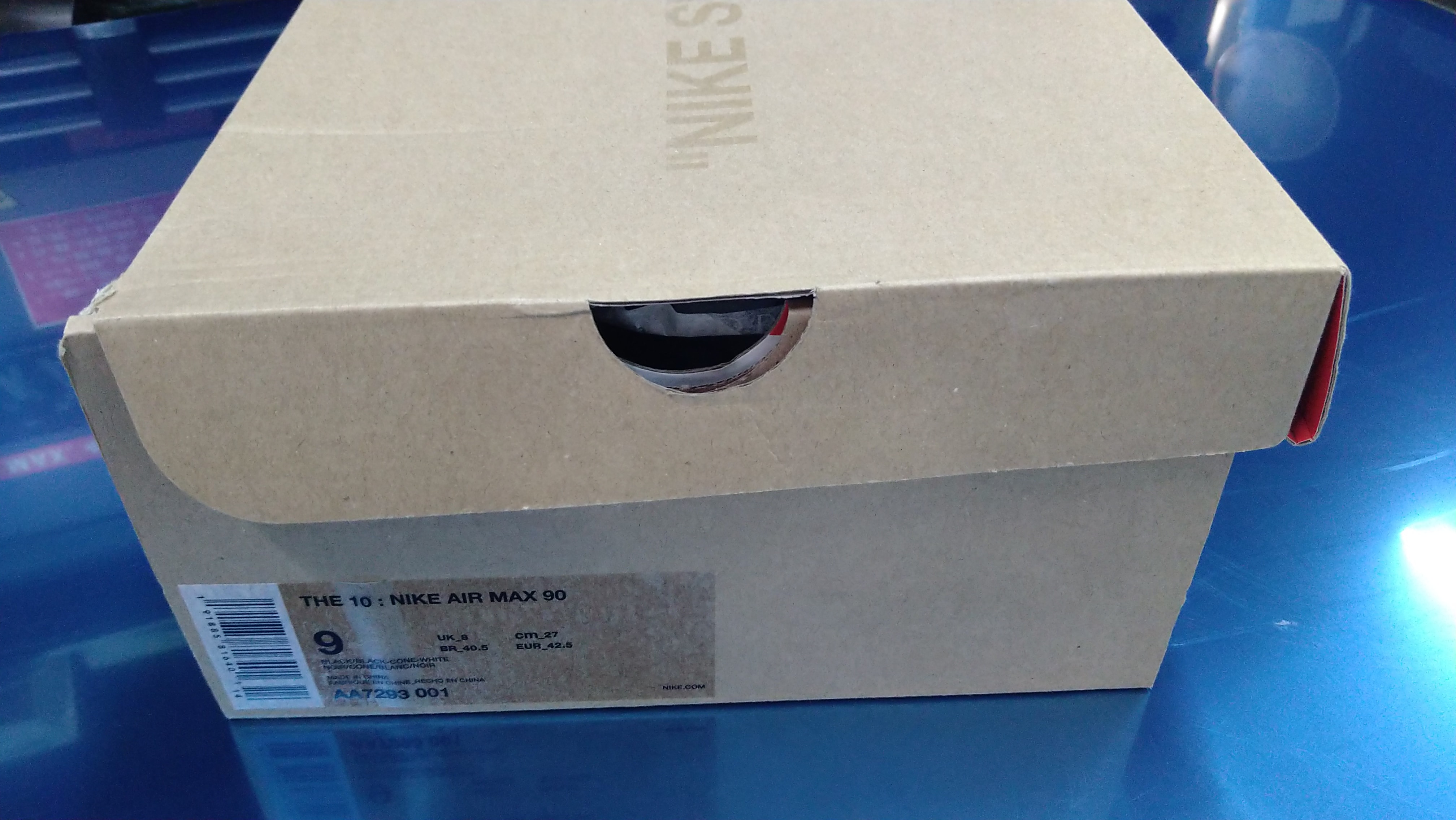 Off-White × Nike Air Max 90 "Black/Black-Cone-White"