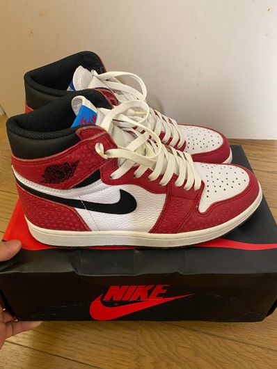 Spiderman × Nike Air Jordan 1 Origin Story "Gym Red/White/Photo Blue/Black"