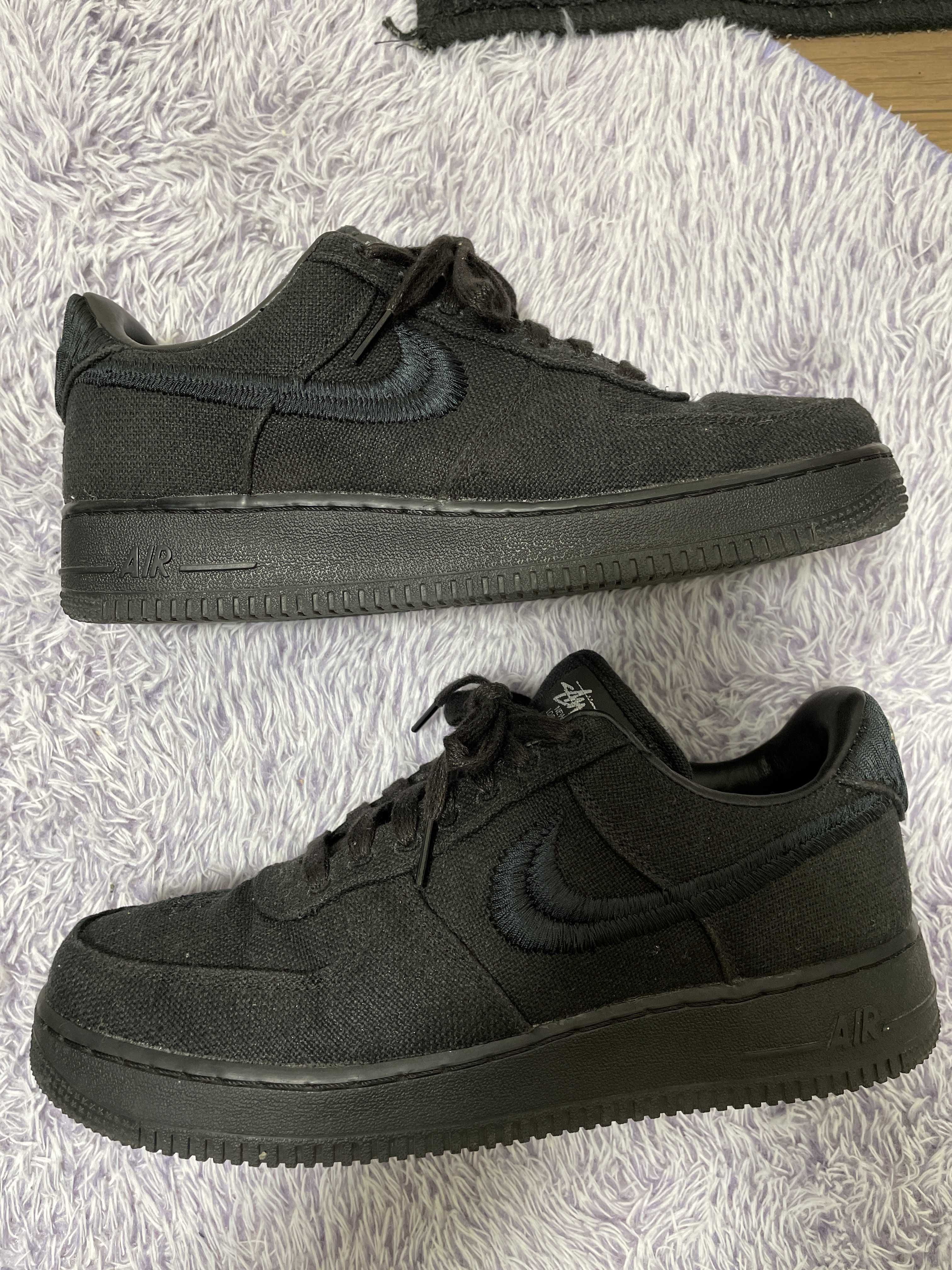Stussy × Nike Air Force 1 Low "Triple Black"