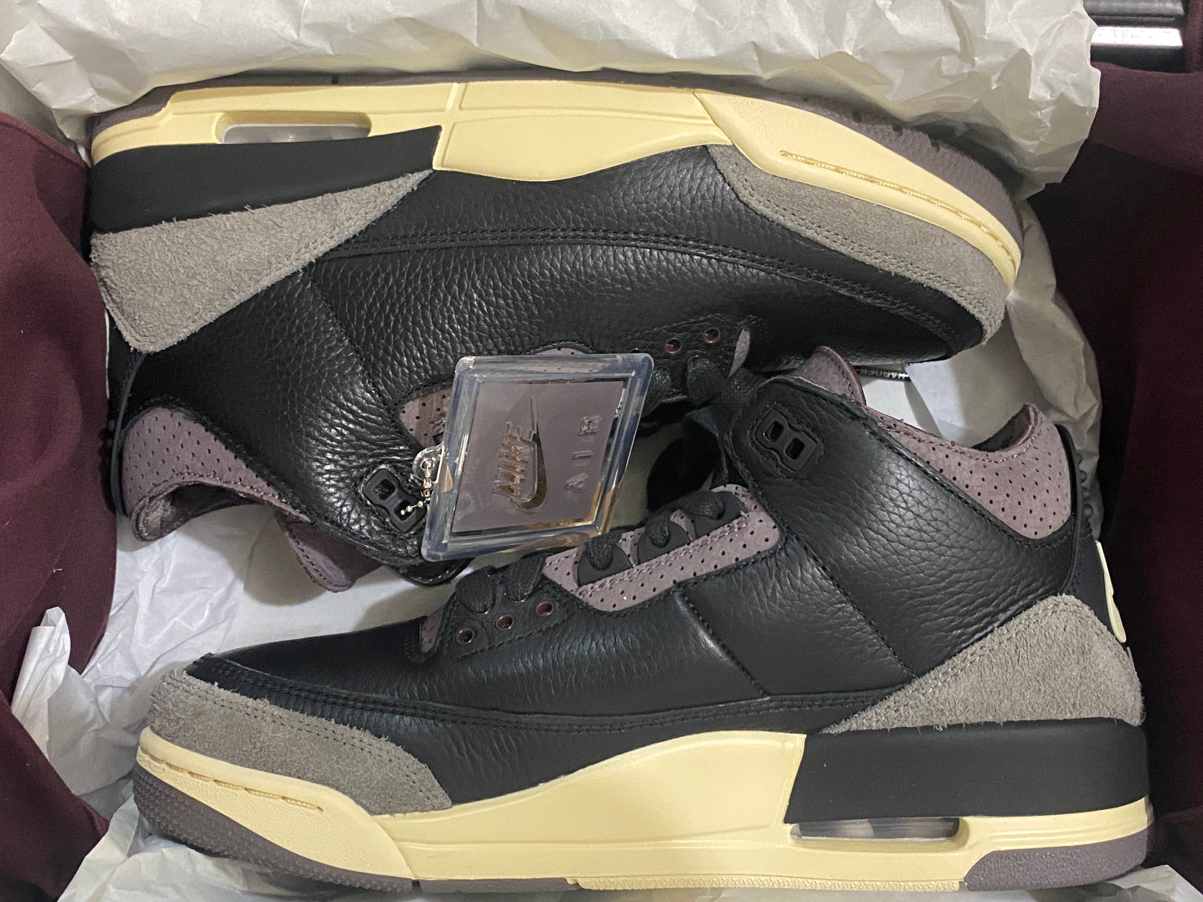 A Ma Maniere × Nike Women's Air Jordan 3 Retro OG SP "Black and Flat Pewter/WYWS"