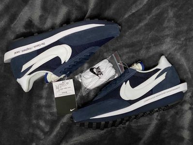 Fragment × sacai × Nike LD Waffle "Blackended Blue"