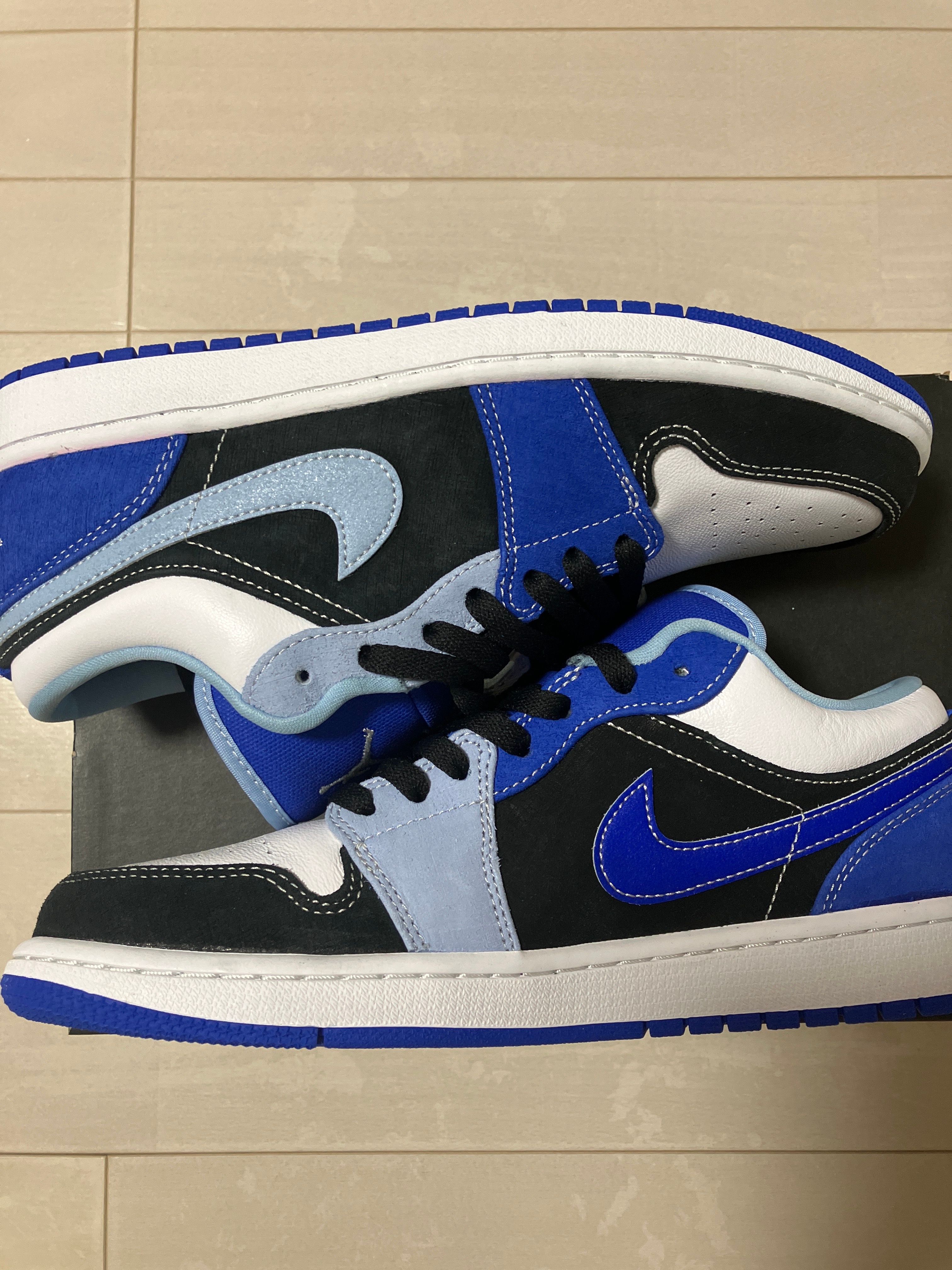 NIKE AIR JORDAN 1 LOW "WHITE/BLACK/BLUE"