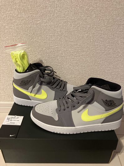 Nike Air Jordan 1 Mid "Gunsmoke Volt"