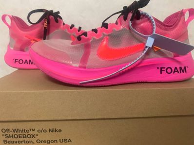 Off-White × Nike Zoom Fly "Pink"