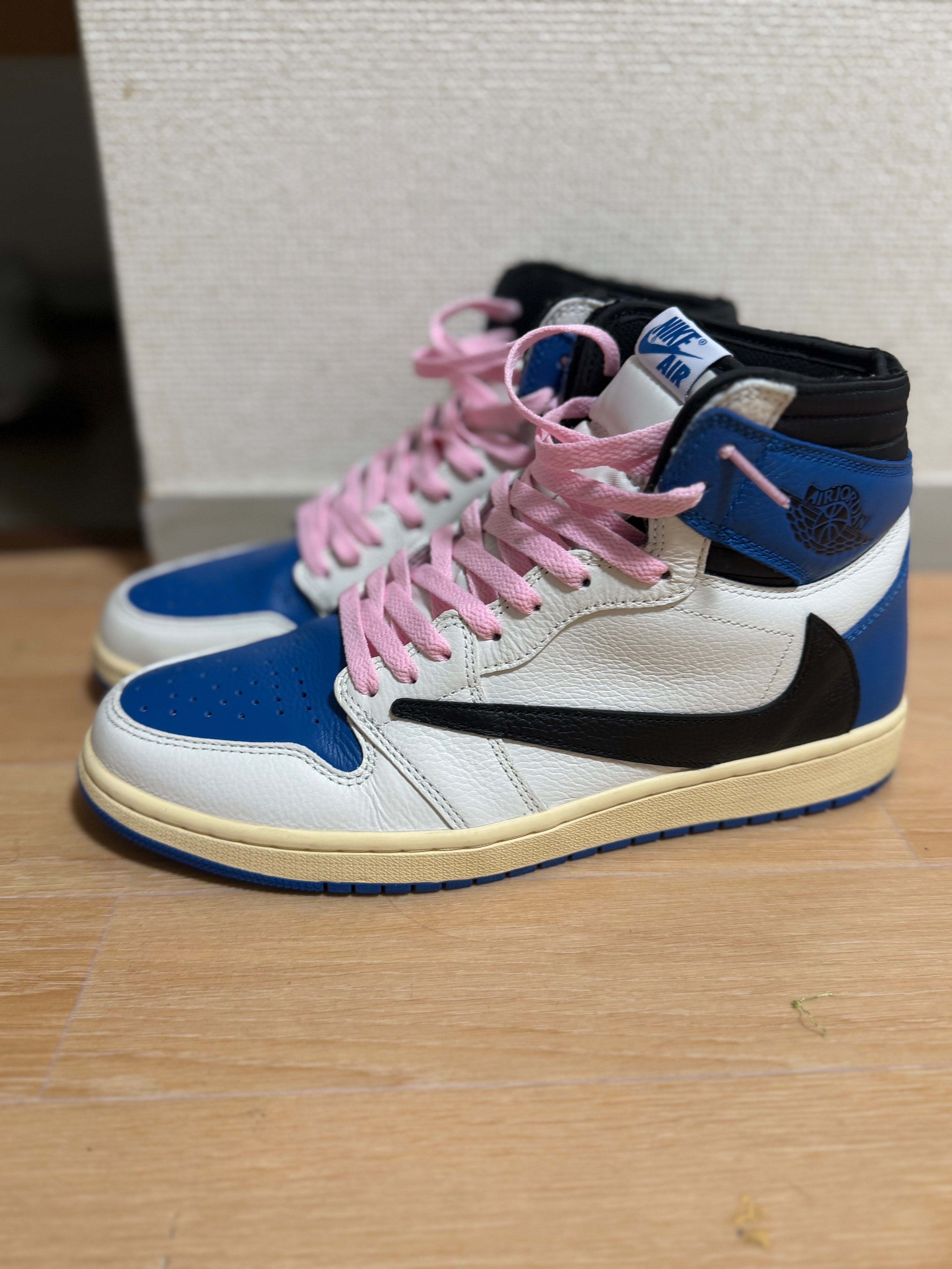 Travis Scott × fragment design × Nike Air Jordan 1 Retro High OG SP "Military Blue"