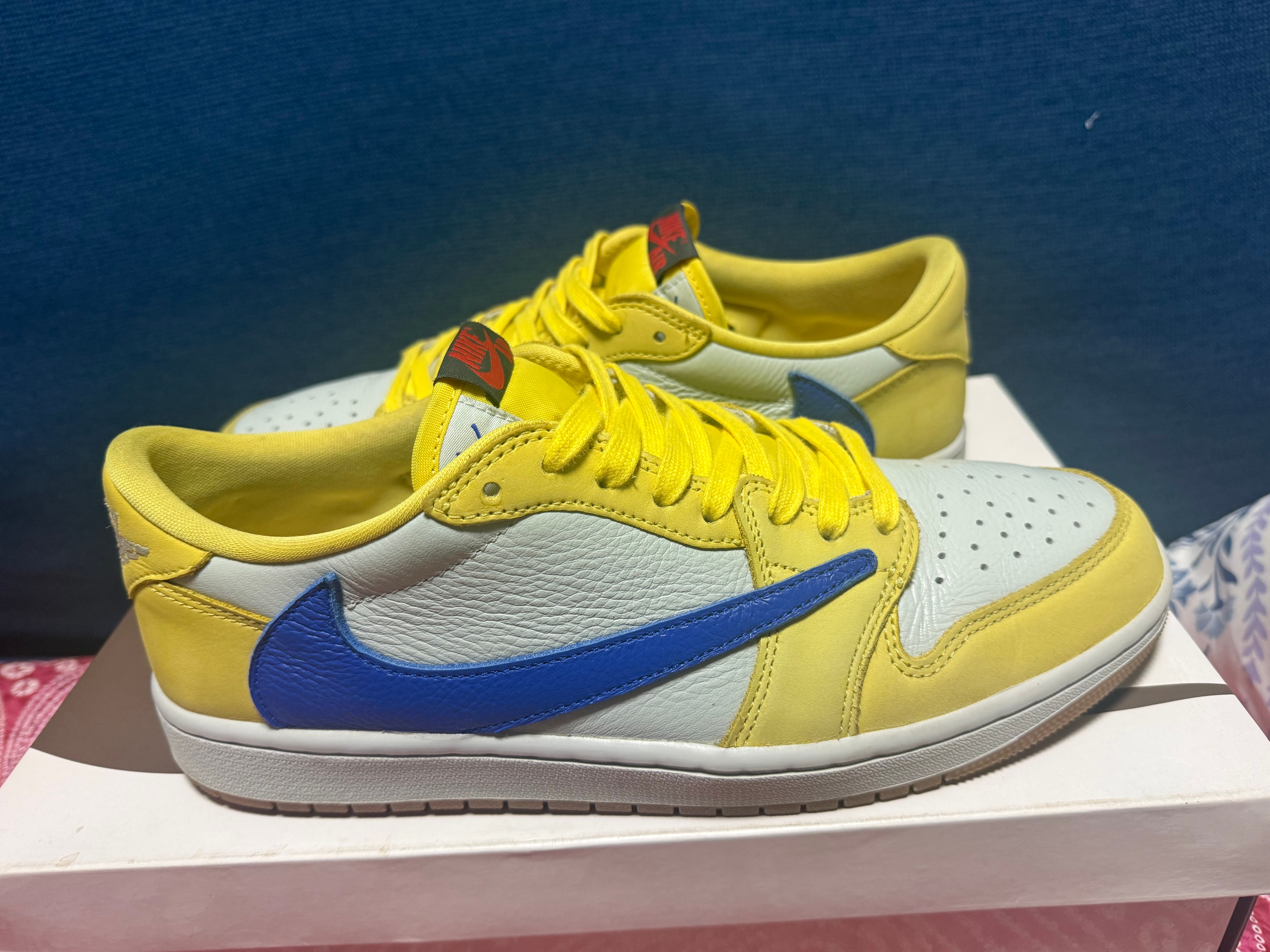 Travis Scott × Nike Women's Air Jordan 1 Retro Low OG "Canary"