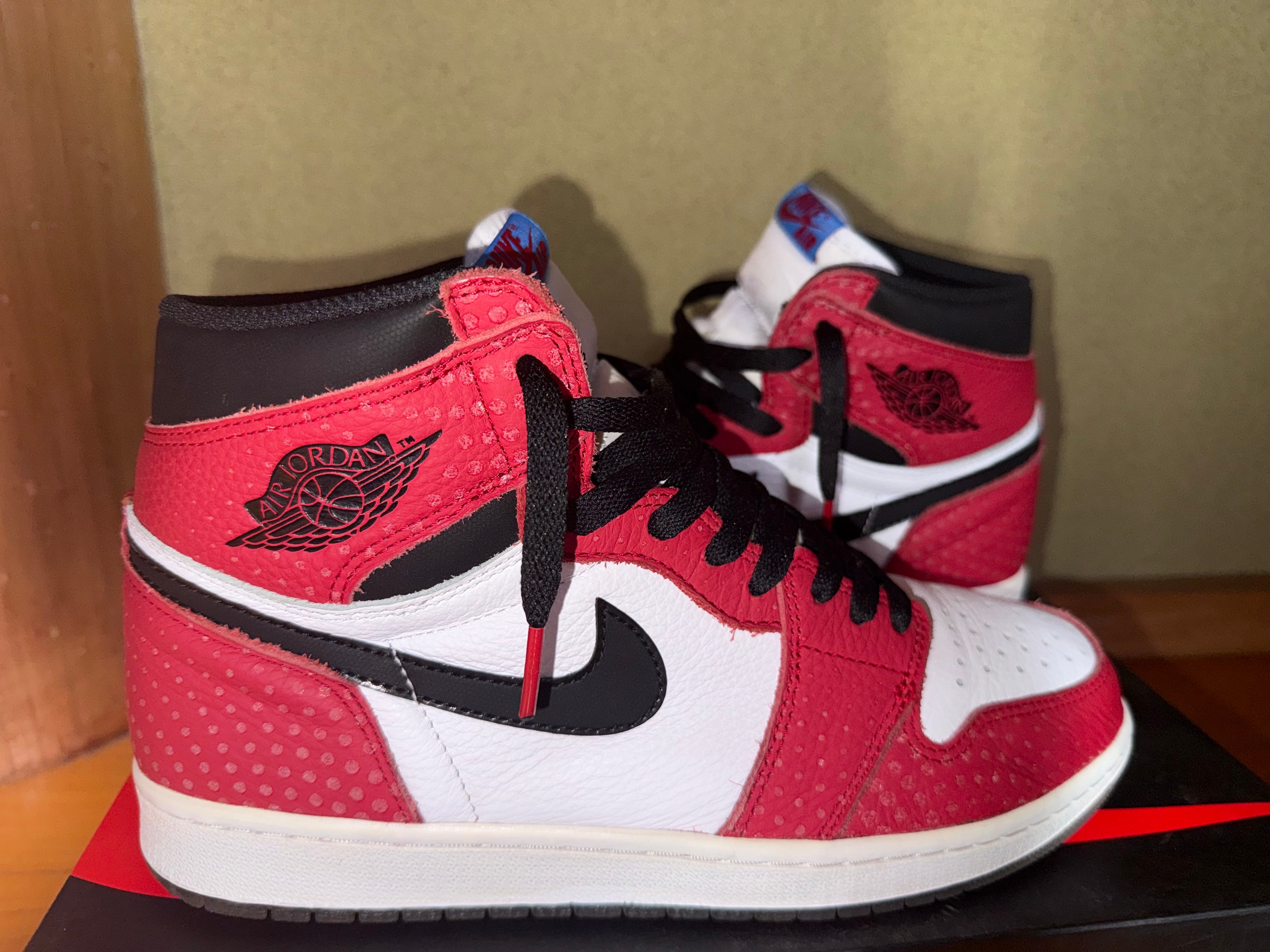 Spiderman × Nike Air Jordan 1 Origin Story "Gym Red/White/Photo Blue/Black"