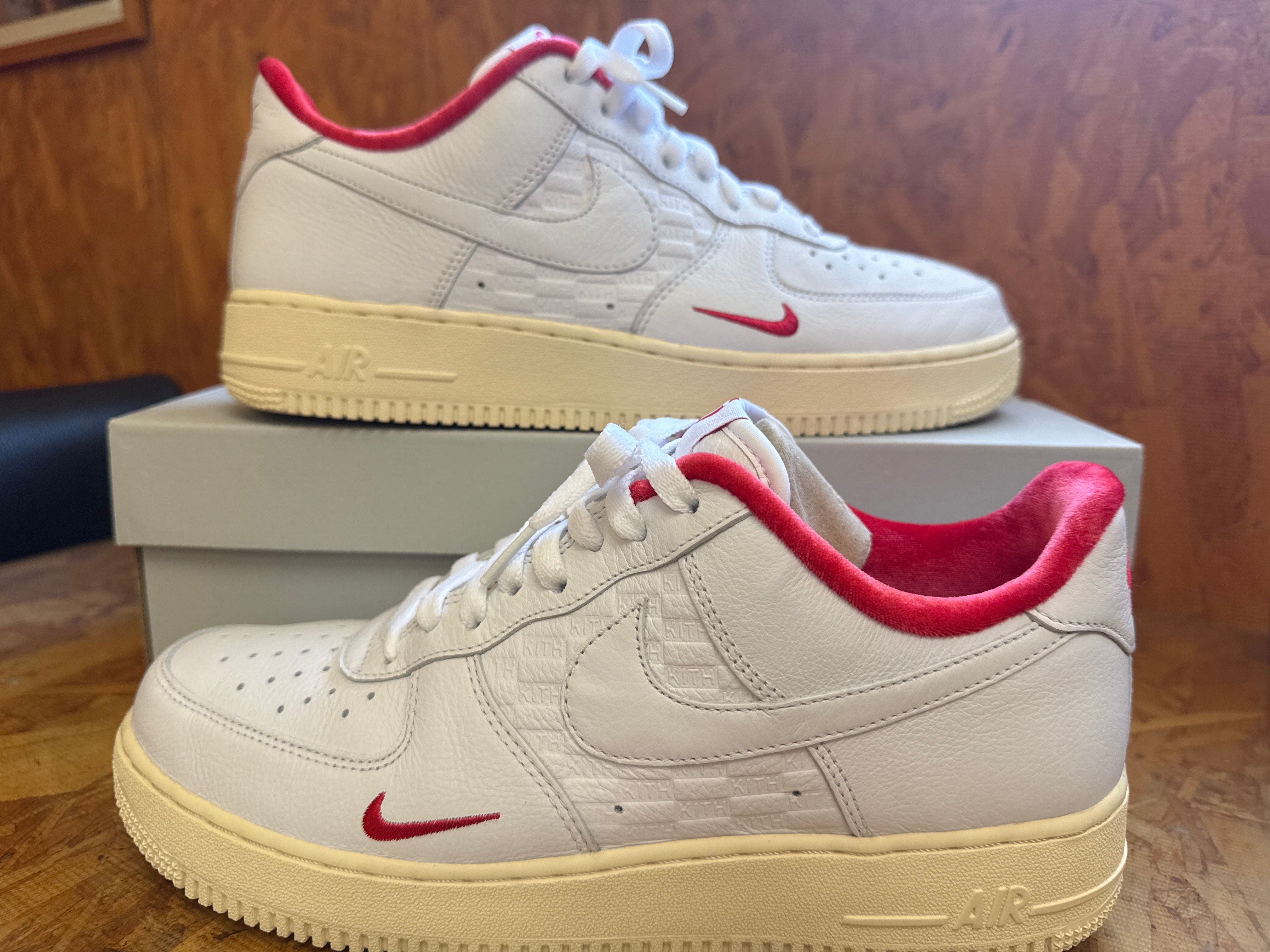 KITH × Nike Air Force 1 Low "White/Red"