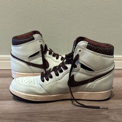 A Ma Maniere × Nike Air Jordan 1 Retro High OG "Sail and Burgundy"