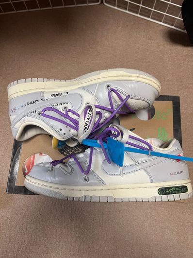Off-White × Nike Dunk Low "Sail/Neutral Gray"