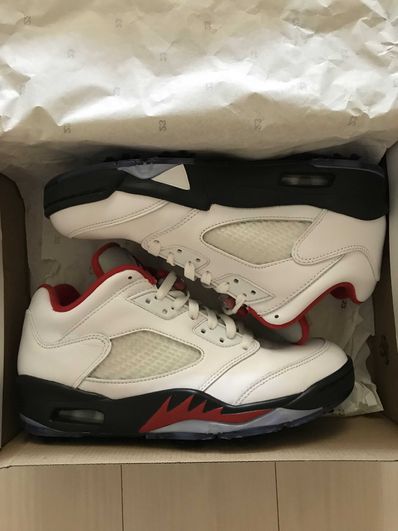 Nike Air Jordan 5 Retro Low Golf "Fire Red/Silver Tongue"