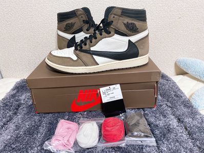 Travis Scott × Nike Air Jordan 1 Retro High OG TS SP "Sail/Dark Mocha"