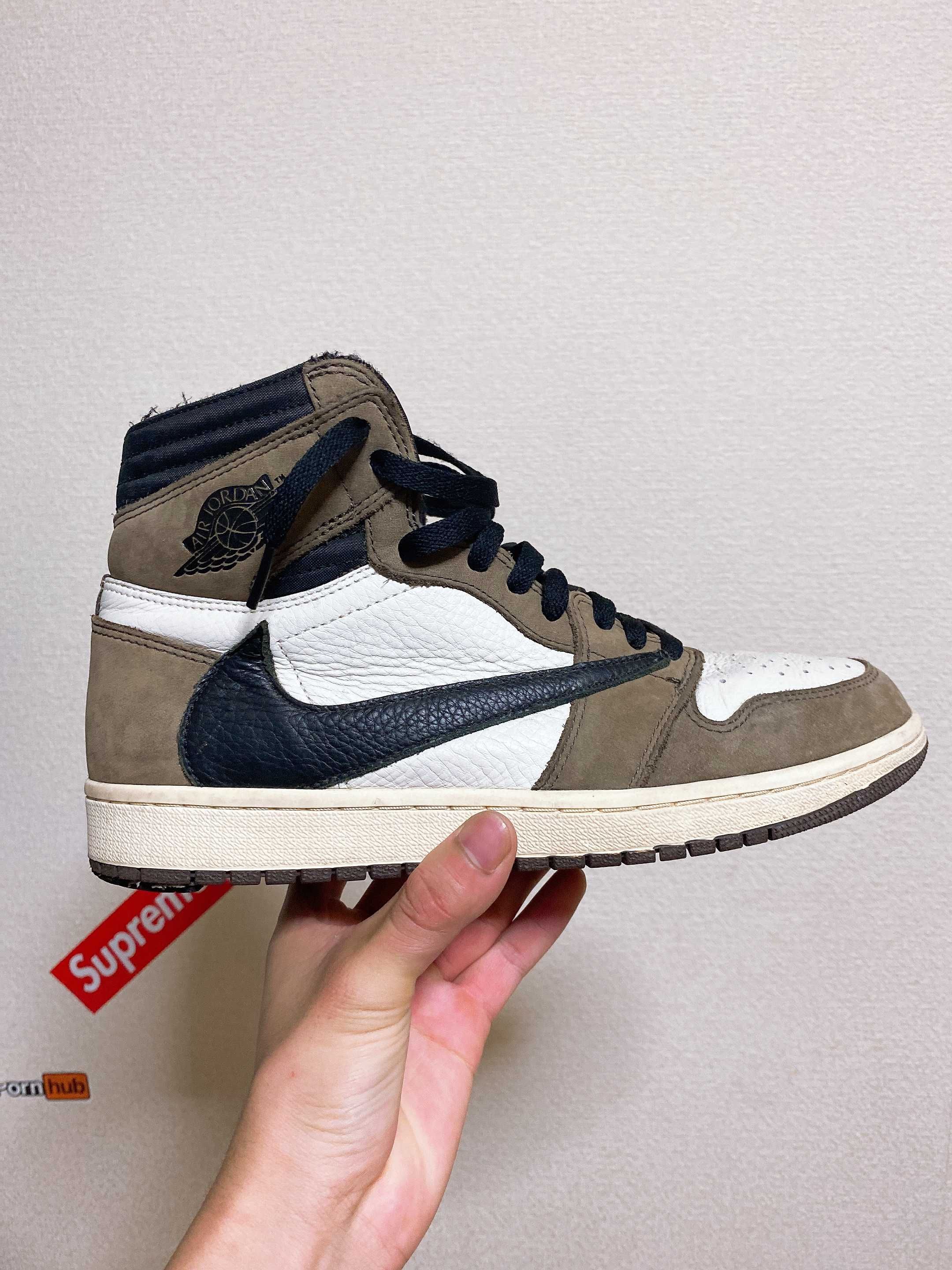 Travis Scott × Nike Air Jordan 1 Retro High OG TS SP "Sail/Dark Mocha"