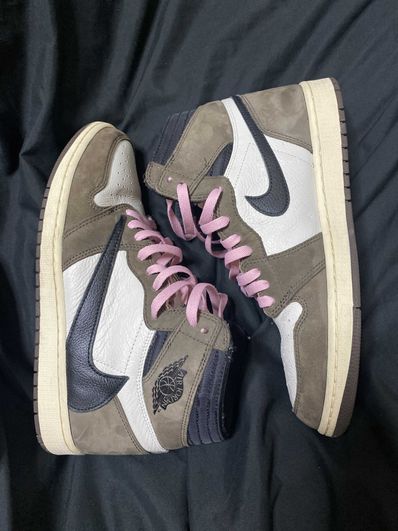 Travis Scott × Nike Air Jordan 1 Retro High OG TS SP "Sail/Dark Mocha"