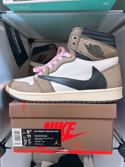 Travis Scott × Nike Air Jordan 1 Retro High OG TS SP "Sail/Dark Mocha"