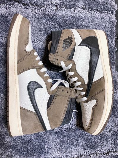 Travis Scott × Nike Air Jordan 1 Retro High OG TS SP "Sail/Dark Mocha"