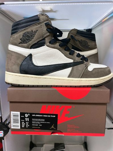 Travis Scott × Nike Air Jordan 1 Retro High OG TS SP "Sail/Dark Mocha"