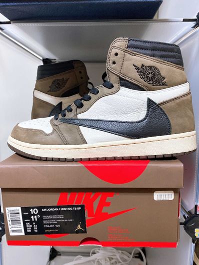 Travis Scott × Nike Air Jordan 1 Retro High OG TS SP "Sail/Dark Mocha"