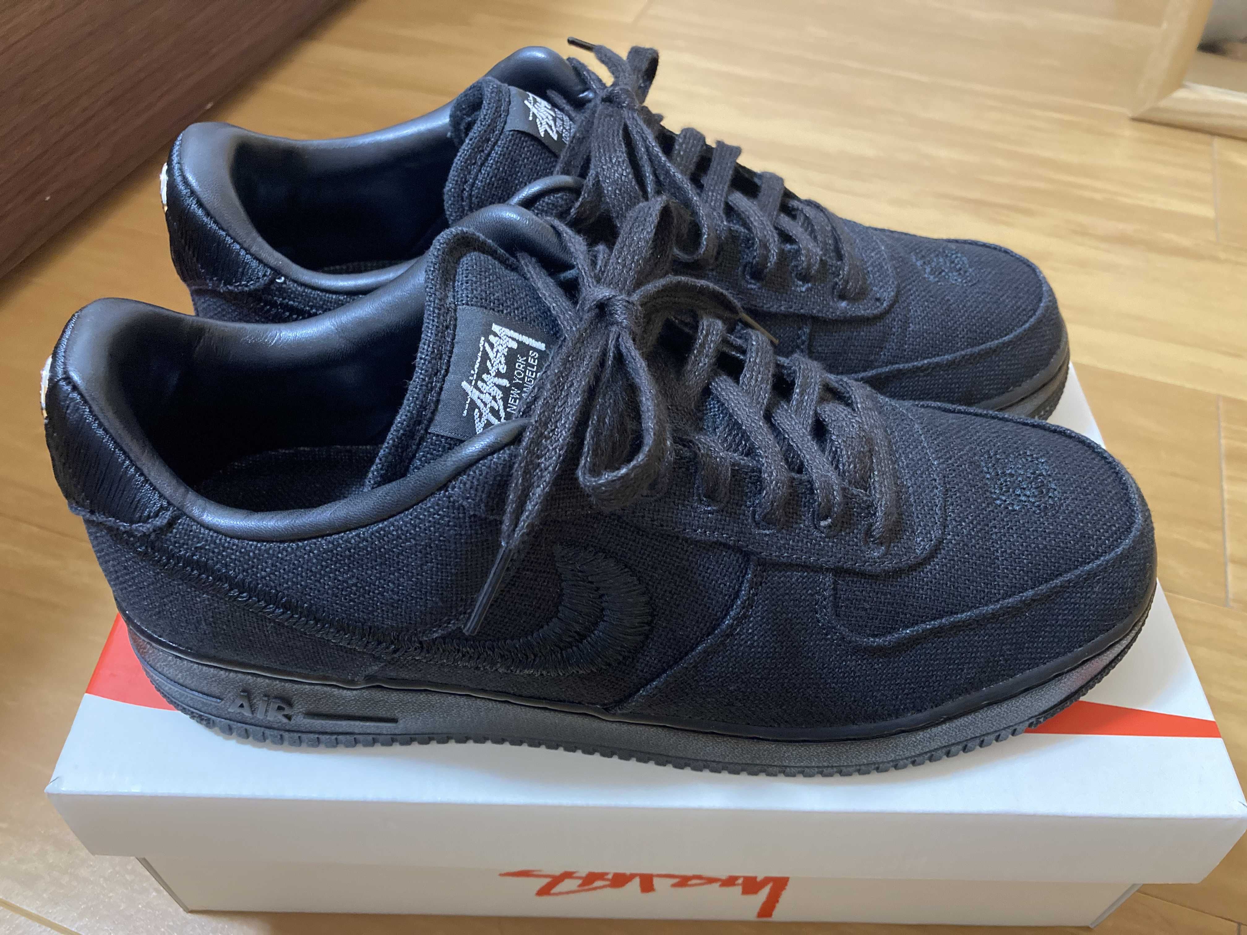Stussy × Nike Air Force 1 Low "Triple Black"