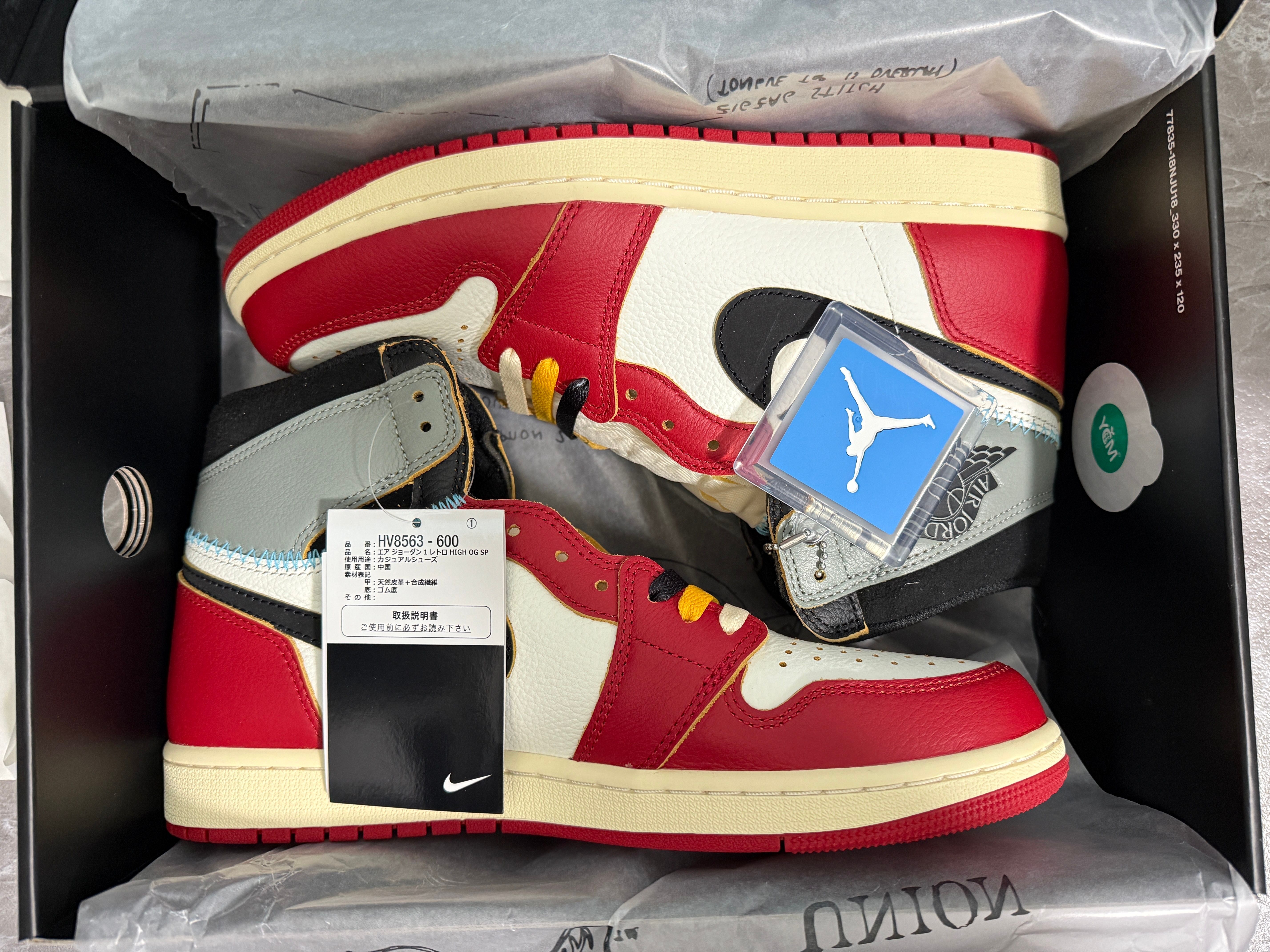 UNION × Nike Air Jordan 1 Retro High OG "Chicago/Shadow"